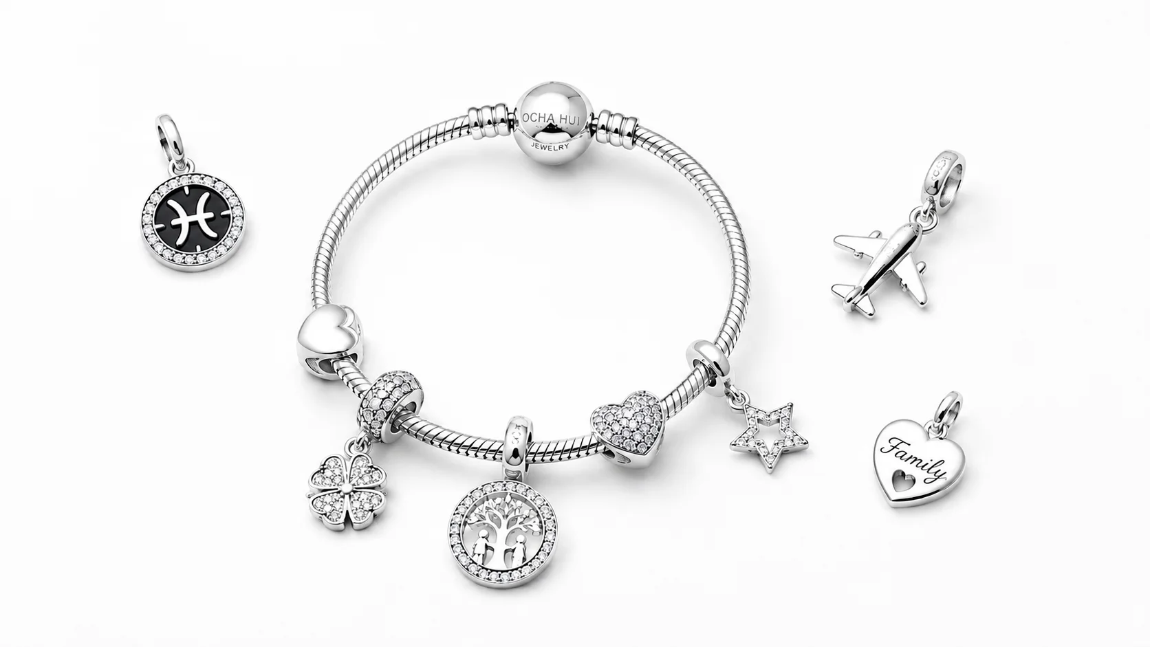 Vòng charm bạc mang câu chuyện riêng