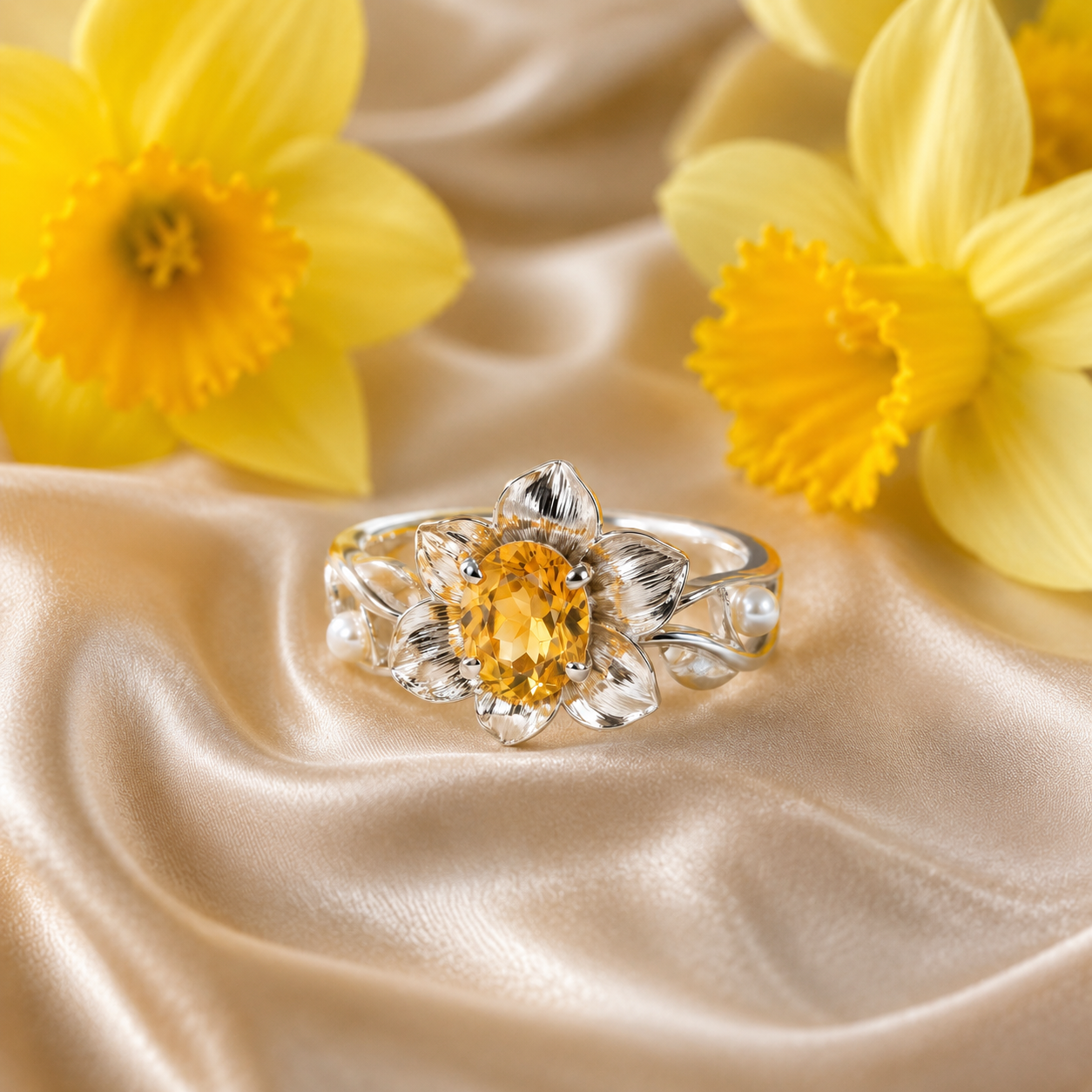 Nhẫn Blooming Hope bạc Sterling 925 tháng 3