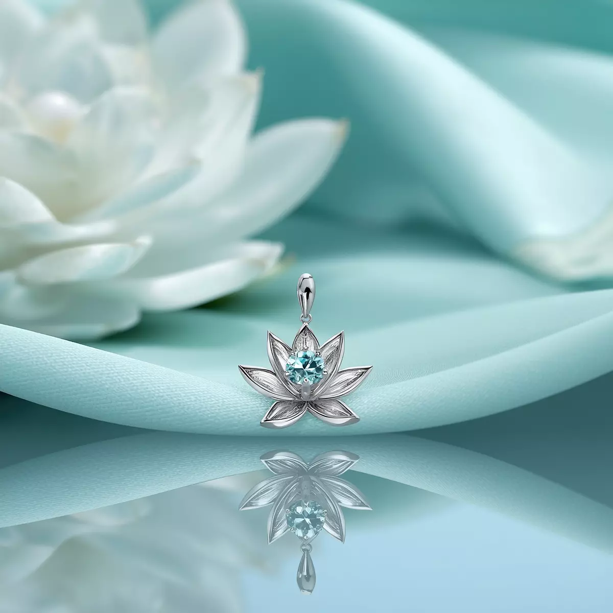 Charm Water Lily bạc Sterling 925 tháng 7